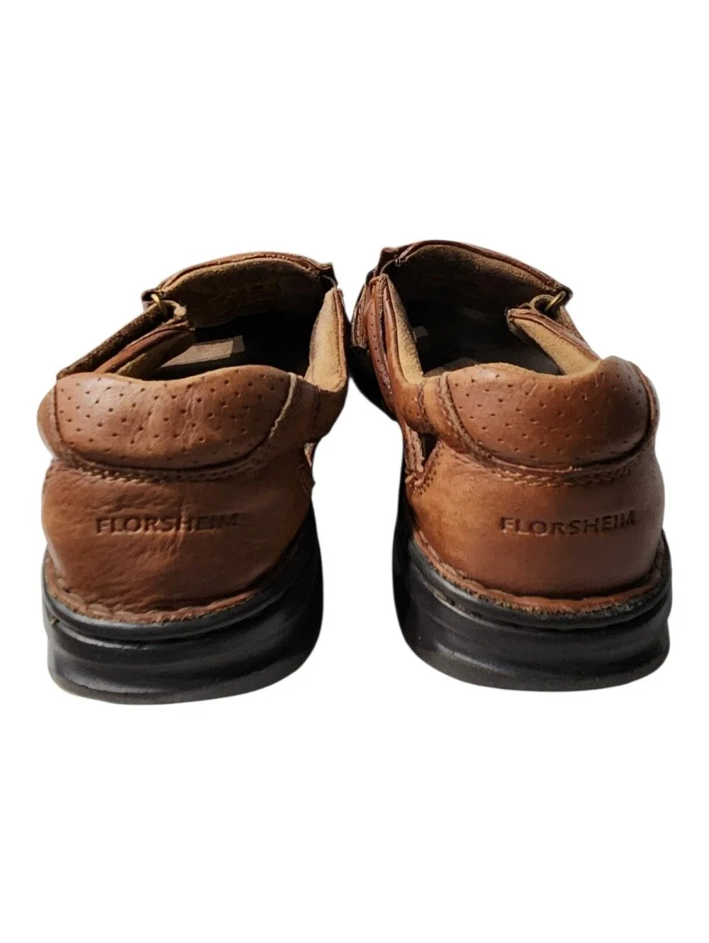 Florsheim Brown Leather Fisherman Sandals for Men Size 9M
